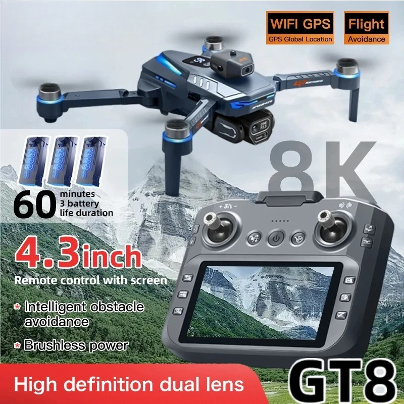 Jjrc Drone X12 - Original GT8 Drohne 8K Professionelle Doppelkamera
