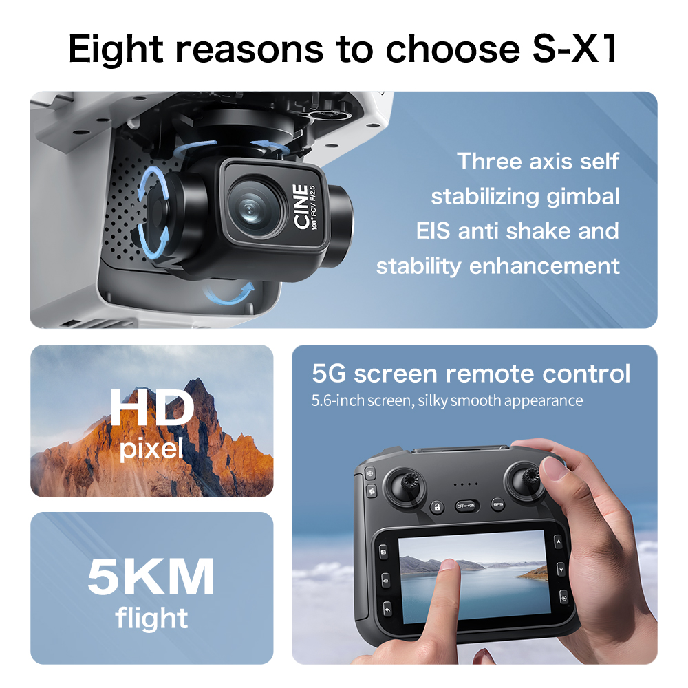 Original S-X1 GPS Faltbarer RC – Drone Ae Rc Bewertung und Preis